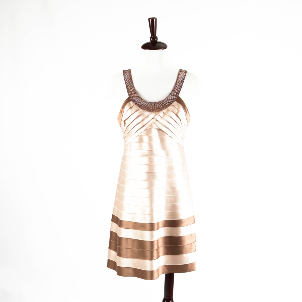 BCBG MAXAZRIA – Tiered Sequin Dress – Size M